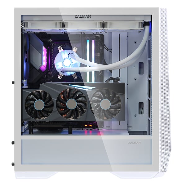 Zalman Z9 Iceberg ATX Mid Tower PC Case, White fan Midi Tower Vit