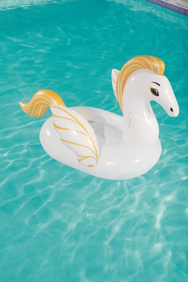 Bestway 41121 pool- och badmadrass Guld, Vit Vinyl Sittbadleksak
