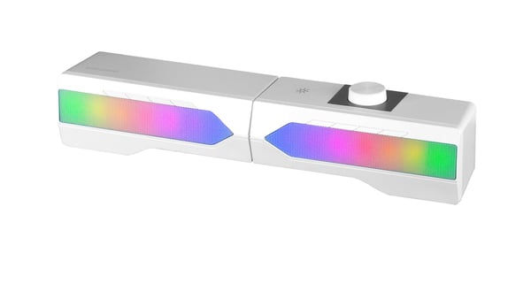 Mars Gaming MSDUOW soundbar-högtalare Vit 15 W