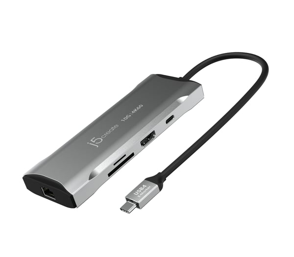 j5create JCD393-N 4K60 Elite USB-C® 10Gbps mini dockningsstation j5create JCD393-N 4K60 Elite USB-C® 10Gbps mini dockningsstation