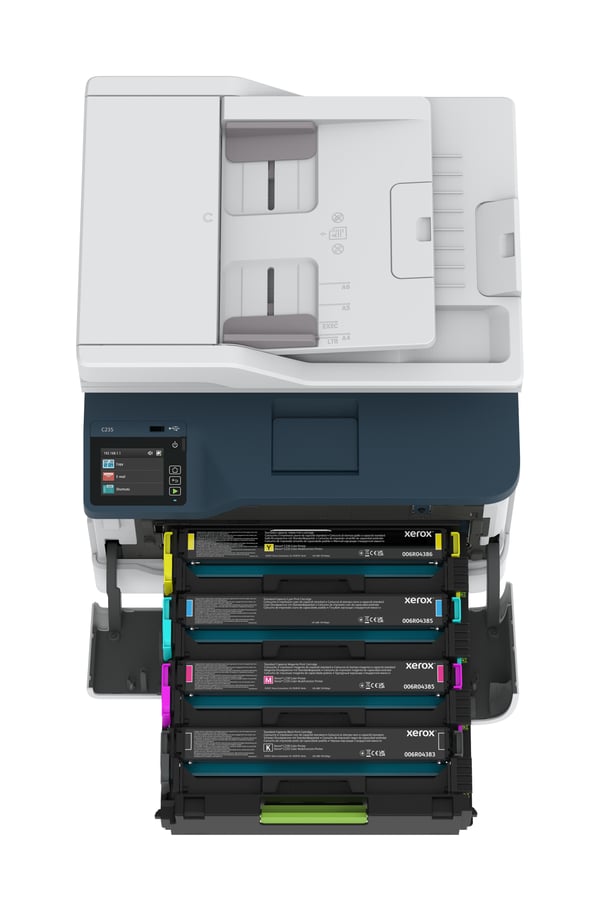 Xerox C235 A4 22 ppm trådlös kopiering/utskrift/scanning/fax PS3 PCL5e/6 ADF 2 magasin Totalt 251 ark