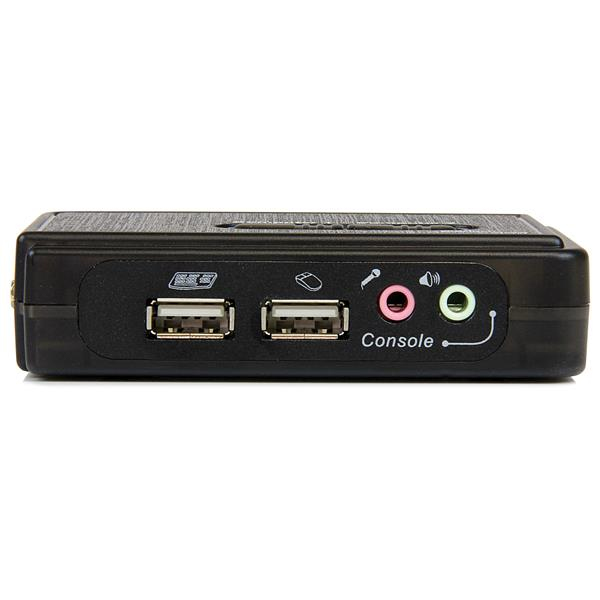 StarTech.com 2-portars USB KVM-switchkit med ljud och kablar