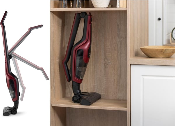 Gorenje SVC216100FSIIR 2-i-1 stangstøvsuger Batteri Dry Poseløs 0,5 L 130 W Rød