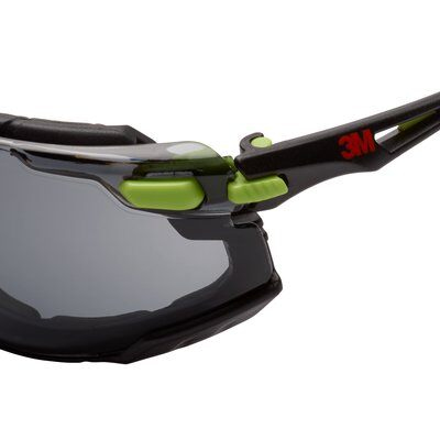 3M Schutzbrille S1GGC1 Grau Grün Skyddsglasögon Grön, Grå