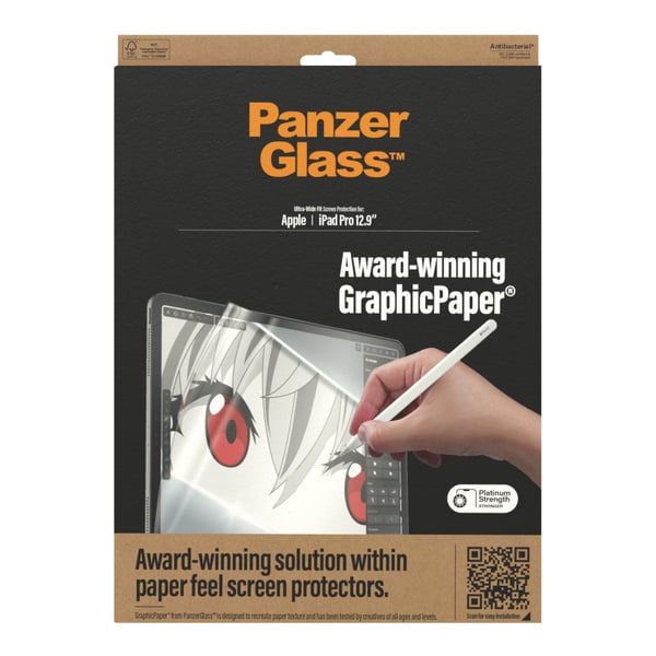 PanzerGlass ® GraphicPaper® Screen Protector iPad Pro 12.9'' (2018-2022) | Ultra-Wide Fit Kirkas näytönsuoja Apple 1 kpl
