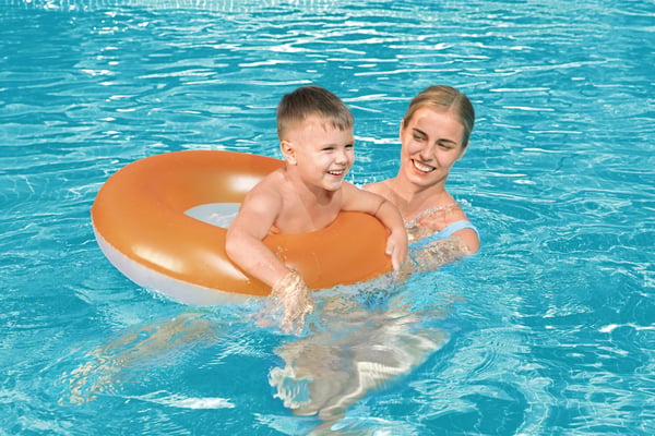 Bestway 36024 pool- och badmadrass Blå, Grön, Rosa Monokromatiskt Vinyl Badring