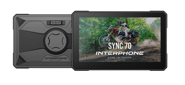 Interphone SYNC70 ESSENTIAL navigaattori Kiinteä 17,8 cm (7") IPS Kosketusnäyttö Musta