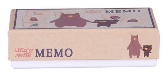 Barbo Toys 5406 Little Woodies - Memo Game Korttipeli