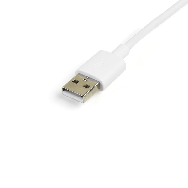 StarTech.com LTUB1MWH USB-kabel USB 2.0 1 m USB A Micro-USB B Hvid
