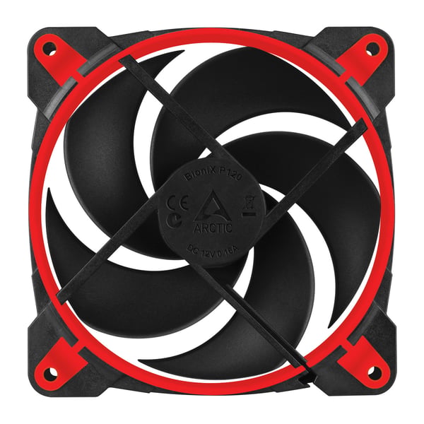 ARCTIC BioniX P120 Computerkabinet Ventilator 12 cm Sort, Rød