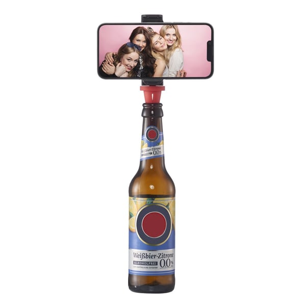 Hama Bottle Pod Fun Passiiviteline Matkapuhelin/älypuhelin Musta, Punainen