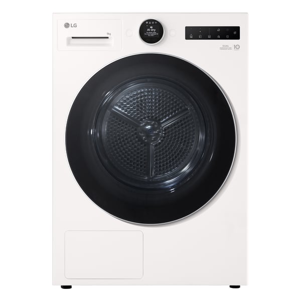 LG RHX9009TWC tumlare Fristående Frontmatad 9 kg Vit