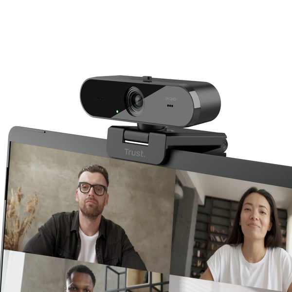 Trust Taxon webbkameror 2560 x 1440 pixlar USB 2.0 Svart
