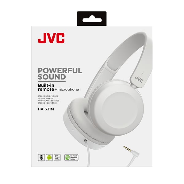 JVC HA-S31M-W Kuulokkeet Langallinen Pääpanta Puhelut/Musiikki Valkoinen
