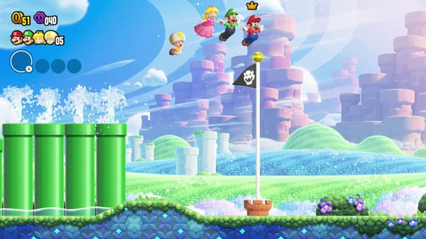 Nintendo Super Mario Bros. Wonder Standard Tysk, Hollandsk, Engelsk, Spansk, Fransk, Italiensk, Japansk, Koreansk, Portugisisk, Russisk Nintendo Switch