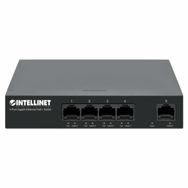 Intellinet 561792 nätverksswitchar Gigabit Ethernet (10/100/1000) Strömförsörjning via Ethernet (PoE) stöd Svart