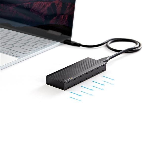 StarTech.com M2E1BMU31C drevkabinet SSD kabinet Sort M.2