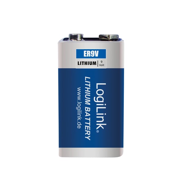 LogiLink ER9VLIB husholdningsbatteri Engangsbatteri 9V Lithium