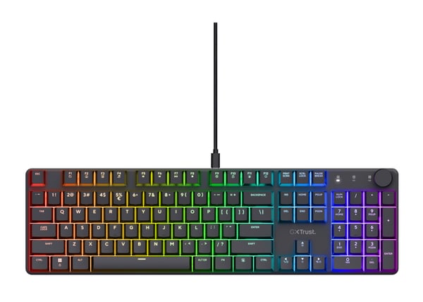 Trust GXT 866 Torix tastatur Spil USB Fransk Sort