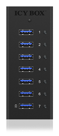 ICY BOX IB-AC618 USB 3.2 Gen 1 (3.1 Gen 1) Type-B 5000 Mbit/s Musta