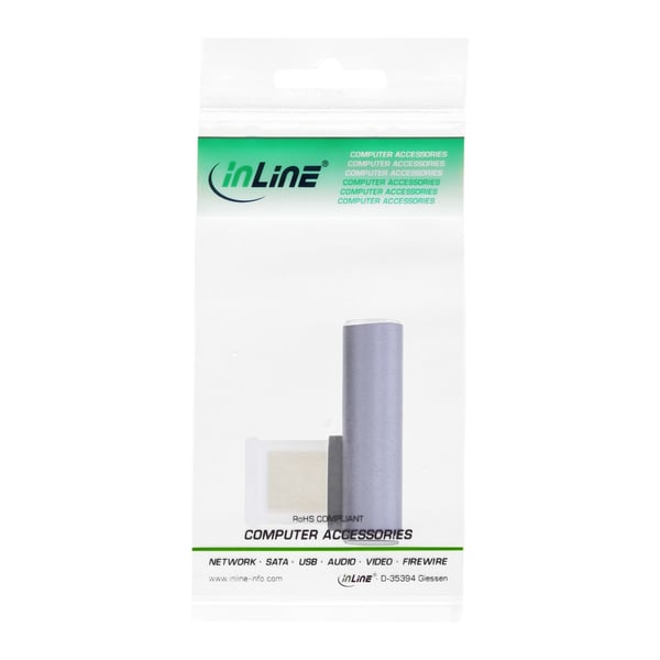 InLine 35900C kabelomvandlare (hane/hona) USB Type-C Grå