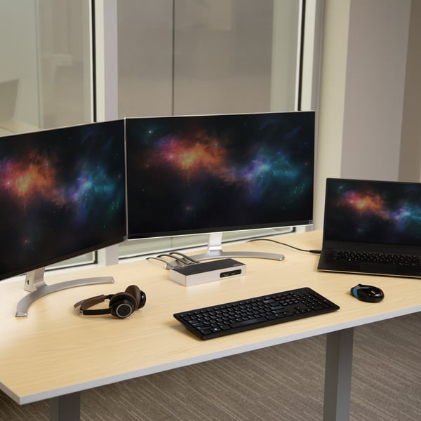 StarTech.com Dubbelskärms-, USB 3.0-dockningsstation - 6x USB 3.0