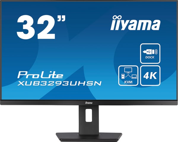 iiyama ProLite XUB3293UHSN-B5 computerskærm 80 cm (31.5") 3840 x 2160 pixel 4K Ultra HD LCD Sort
