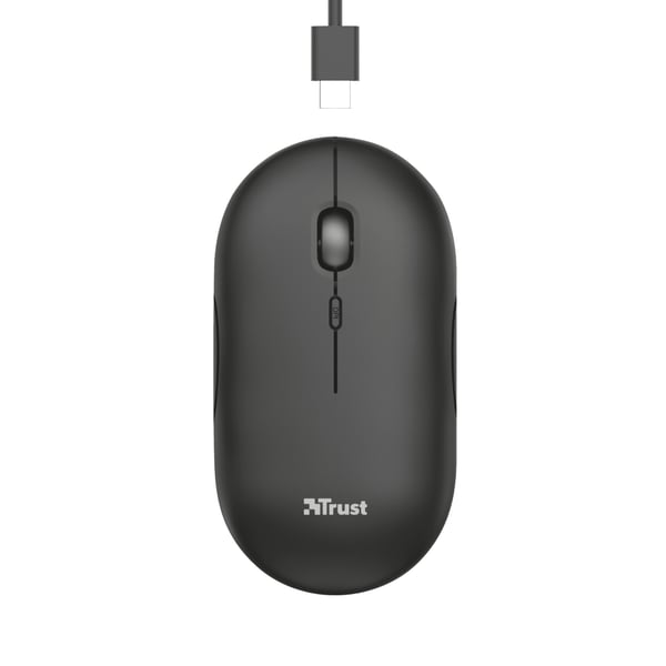 Trust Puck datormöss Kontor Ambidextrous Trådlös RF + Bluetooth Optisk 1600 DPI