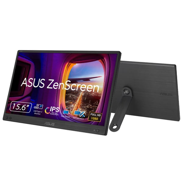 ASUS ZenScreen MB166CR computerskærm 39,6 cm (15.6") 1920 x 1080 pixel Fuld HD LCD Sort ASUS ZenScreen MB166CR computerskærm 39,6 cm (15.6") 1920 x 1080 pixel Fuld HD LCD Sort