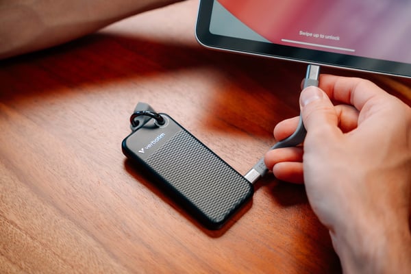 Verbatim 32432 ulkoinen SSD 128 GB USB Type-C 3.2 Gen 2 (3.1 Gen 2) Musta, Harmaa