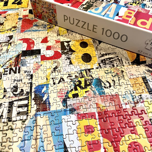 Tactic Poster Collage 1000 pcs Puslespil 1000 stk Kunst
