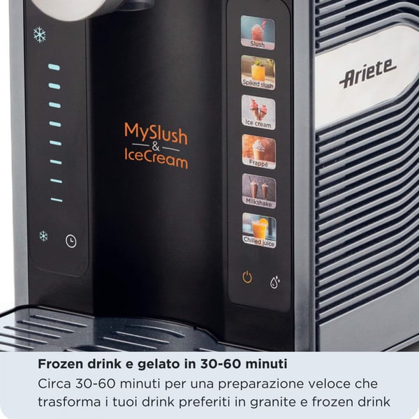 Ariete 0655/00 Jäätelökone-kompressori 2,6 L 200 W Ruostumaton teräs