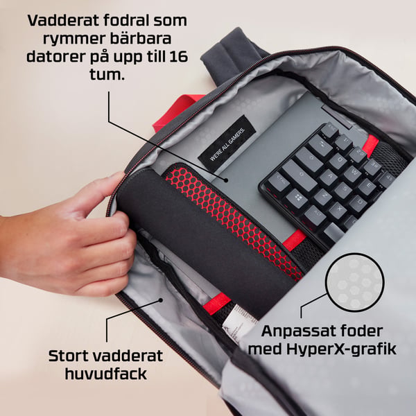 HyperX Delta-ryggsäck