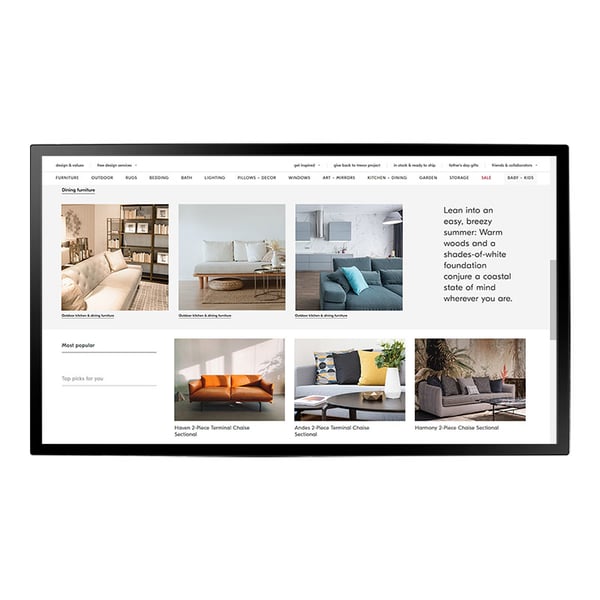 AG Neovo TX-4302 Digital fladpaneldisplay 109,2 cm (43") LCD 400 cd/m² Fuld HD Sort Berøringsskærm Windows 10 24/7
