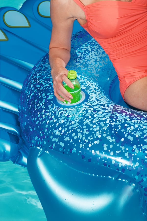 Bestway 41101 pool- och badmadrass Blå Vinyl Sittbadleksak