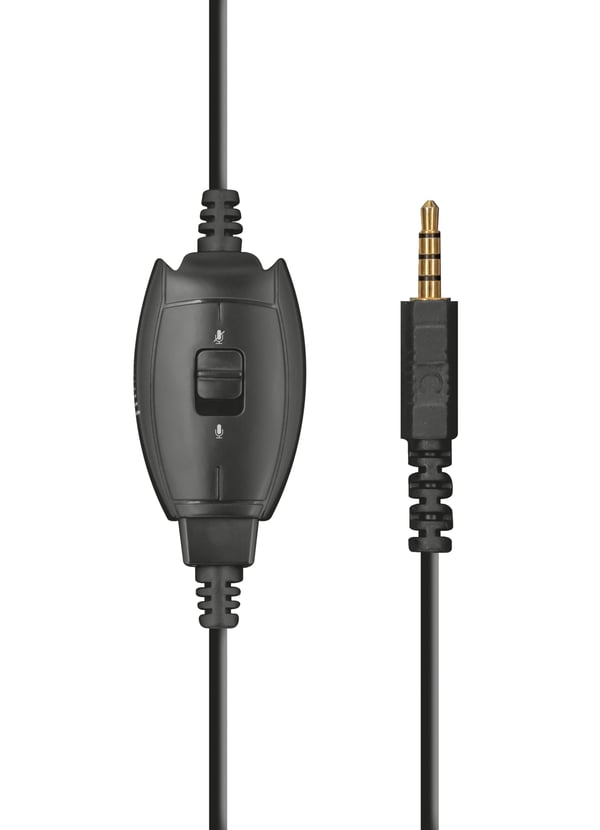 Trust GXT 404R Rana Headset Ledningsført Spil Sort, Rød
