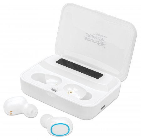 Manhattan 180399 hörlur och headset Trådlös I öra Samtal/musik Bluetooth Vit