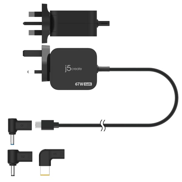 j5create JUP1565DCF3A-FN oplader til mobil enhed Sort
