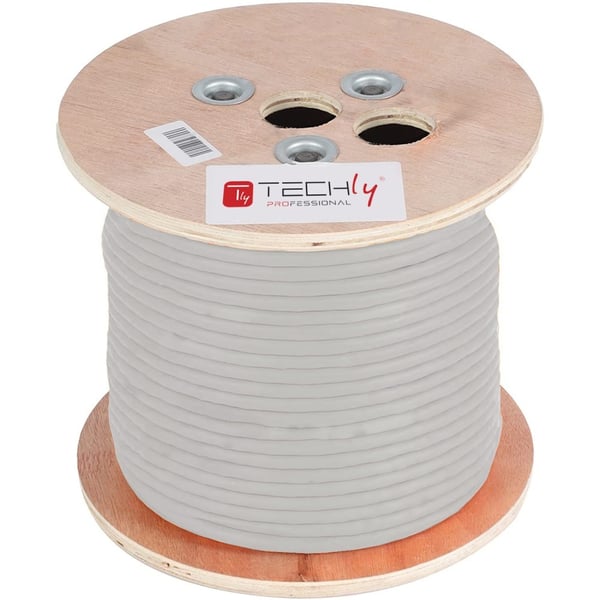 Techly ITP-C6A-FLS305 nätverkskablar Grå 305 m Cat6a S/FTP (S-STP) Techly ITP-C6A-FLS305 nätverkskablar Grå 305 m Cat6a S/FTP (S-STP)