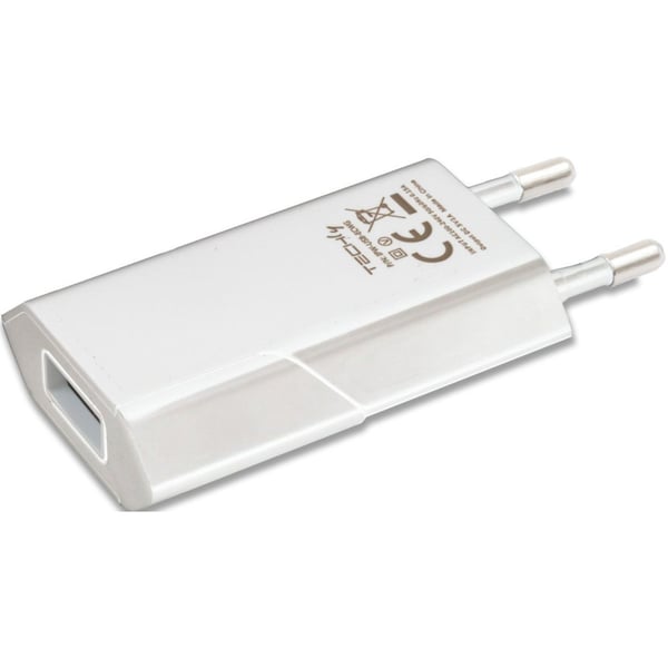 Techly IPW-USB-ECWW oplader til mobil enhed Universel Hvid Vekselstrøm Indendørs