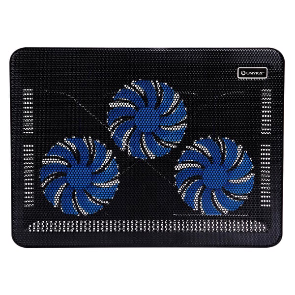 UNYKAch CANDY C300 kannettavan tietokoneen jäähdytysalusta 39,6 cm (15.6") 1100 RPM Musta, Sininen