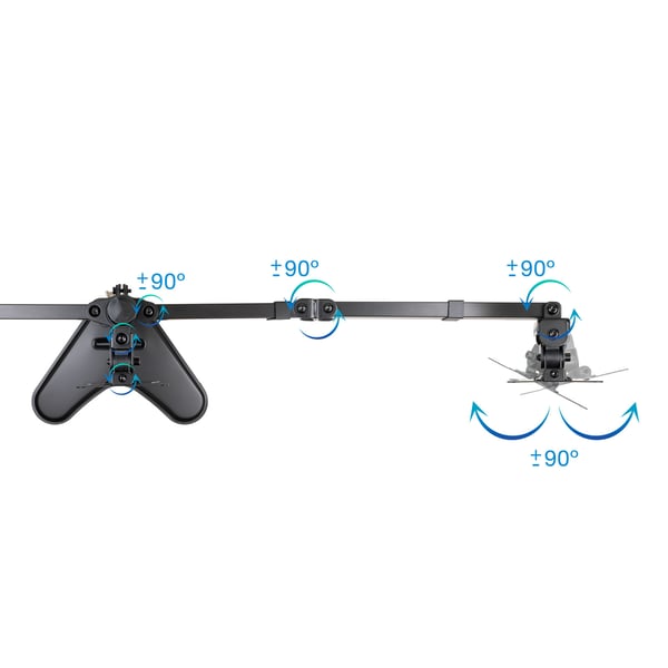 TooQ DB1704TN-B fäste och ställ till bildskärm 68,6 cm (27") Bord Svart