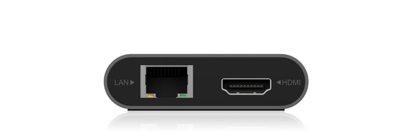 ICY BOX IB-DK4050-CPD Kabel USB 3.2 Gen 1 (3.1 Gen 1) Type-C Antracit