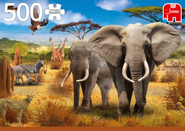 Premium Collection African Savannah 500 pcs Puslespil 500 stk Dyr