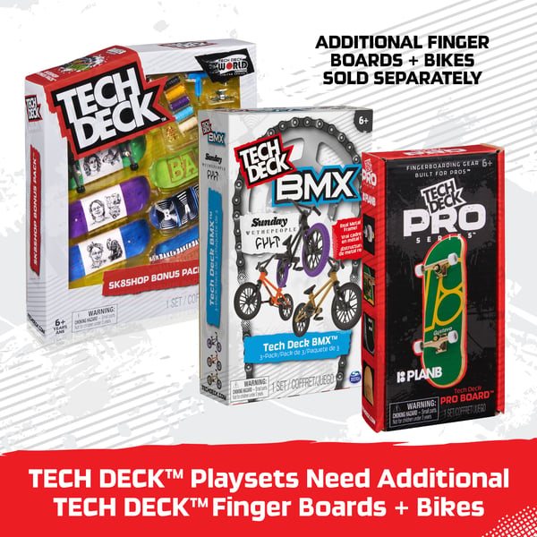 Tech Deck TED ACS XConnectCoreSkatepark WMLX GML Fingerbrætsæt
