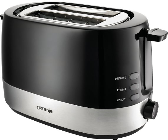 Gorenje T850BK 7 2 viipale(i)ta 850 W Musta, Hopea Gorenje T850BK 7 2 viipale(i)ta 850 W Musta, Hopea