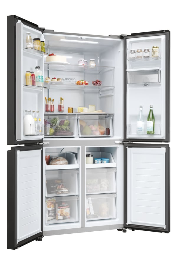 Haier HCR3818EWPT Vapaasti seisova 463 L Antrasiitti