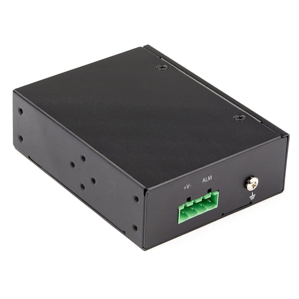 StarTech.com PoE+ Industriell Mediakonverter 60W - Mediekonverter Fiber Koppar - Singlemode/Multimode
