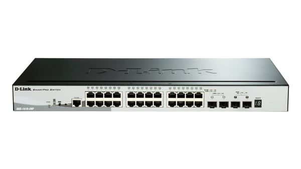 D-Link DGS-1510-28P netværksswitch Administreret L3 Gigabit Ethernet (10/100/1000) Strøm over Ethernet (PoE) Sort