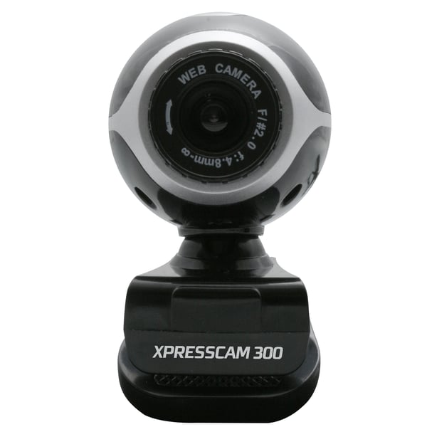 NGS Xpresscam300 webbkameror 8 MP 1920 x 1080 pixlar USB 2.0 Svart, Silver